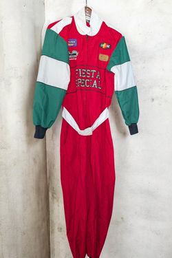 Vintage Racing Suit Sea-Doo Lifeline Choices Fiesta Special Red Green 62x21