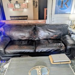 leather couch w/loveseat