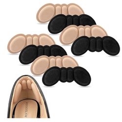 Heel Pads for Shoes Too Big, Shoe Inserts for Loose Shoes, Heel Grips Protectors for Blisters Pain, Filler Make Shoes Fit Tighter, Rubbing, Prevent Sl