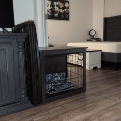 Dog Kennel with 4 Piece Partitioning Fence