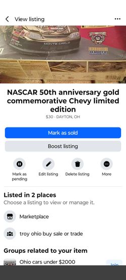NASCAR 50th anniversary collectible