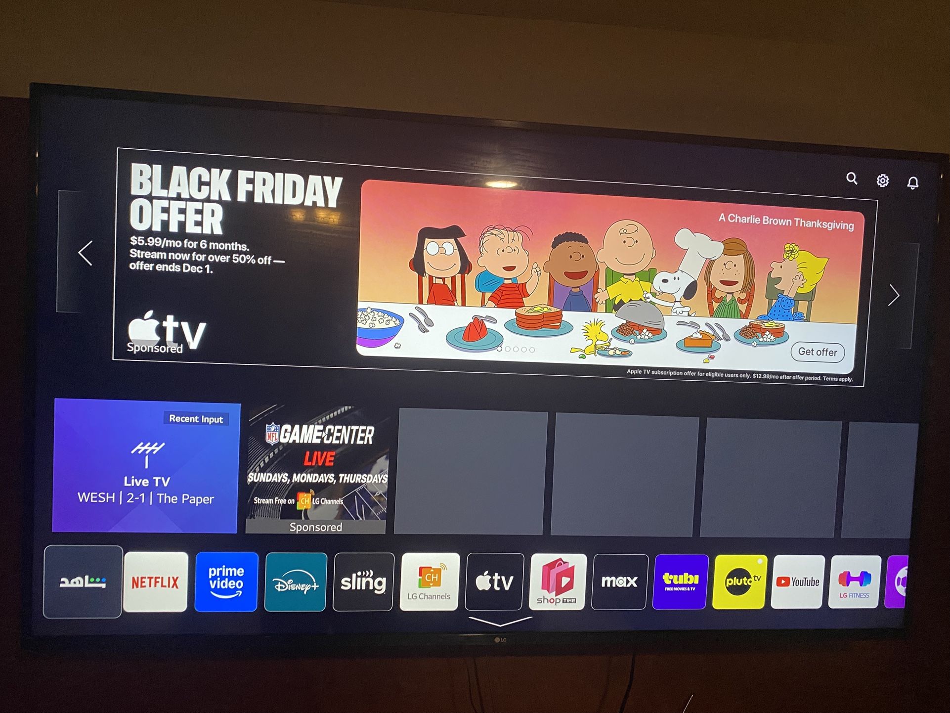 LG SMART TV 65 INCH