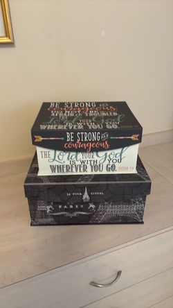 Decorative Storage Boxes Set of 2