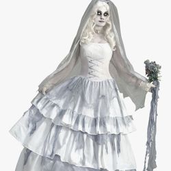 Ghost Bride Costume - White/gray