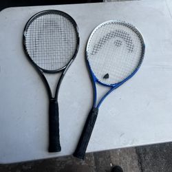 $30 for both! Two Adult Head Tennis Racquets Rackets! Both 4 3/8-3. Good condition