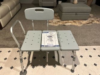 Homland Shower Transfer Bench with Back/Shower Chair