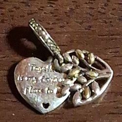 Pandora Authentic Brand New Sterling Silver Heart Tree Of Life Dangle Charms