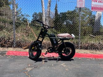 Fat Tire Electric Bike Moped Style