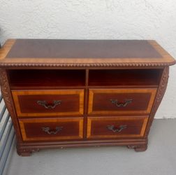 Cherry Wood Dresser with 4 drawers Furniture of America Arthur Brown