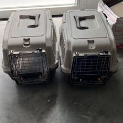 2 small Kong pet carriers 