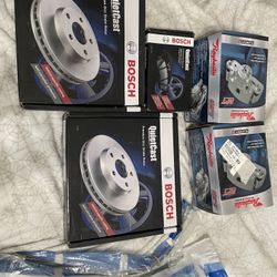 Honda Civic Brake And Rotor Kit Calipers Brake Hoses