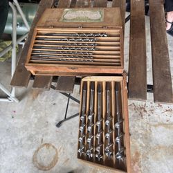 Vintage Irwin Borchest Carpenter Auger Bit Set , Just 1 Bit Missing