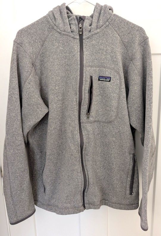 Patagonia Men's Better Sweater Full Zip Fleece Hoodie - Gray Size  XXL