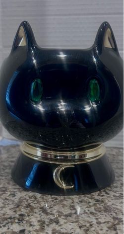 Halloween candle holder black cat Bath and Body works