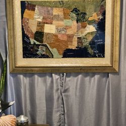SemiPrecious Stone USA Map