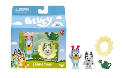 NEW Bluey "Spring Time" Figure 2-Pack, Includes Bluey and Muffin 2.5 Inch Figures