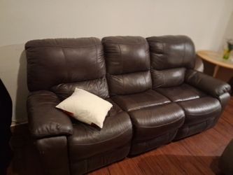 Large Reclining Couch With USB Charging