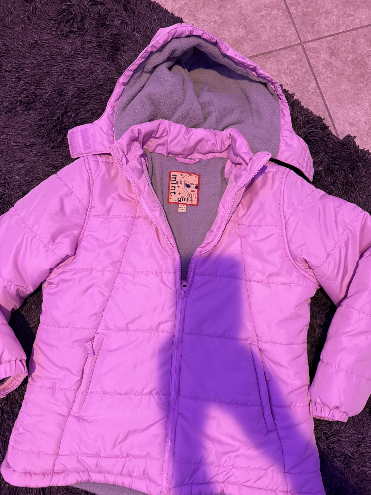 Like New Light Pink Winter Jacket Size 14,