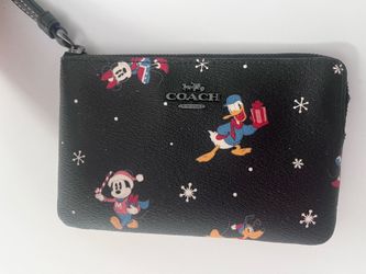 Coach Disney Christmas Wristlet