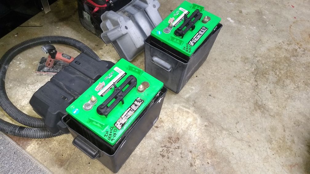 RV deep cycle extreme duty Interstate batteries w/boxes!