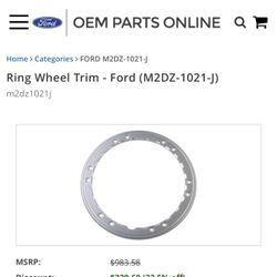 OEM Ford Wheel Trim - 17in