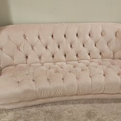 Soft Pink Sofa 
