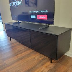 Black Wood Tv Stand 