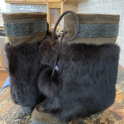 Coach Mink Fur Boots