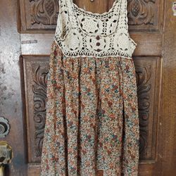Boho peasant Dress ( No Lining? Women's Medium 