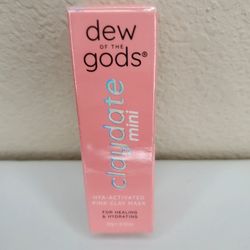 New In Box Dew of the Gods Claydate Mini Pink Clay Mask Travel Size ~ Sealed