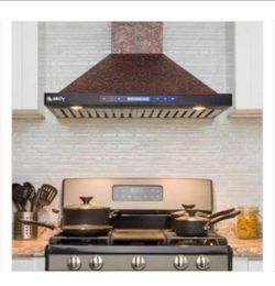 AKDY Wall Mount Range Hood Copper Finish