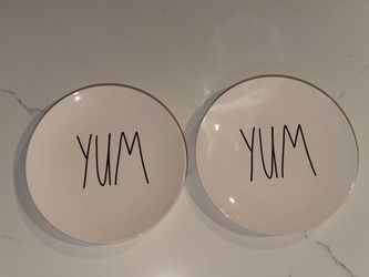 Rae Dunn YUM Small Plates Set of 2