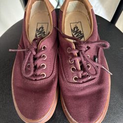 Burgundy Vans