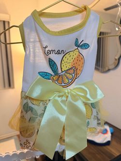 SMALL - Lemon 🍋 Dog Dress