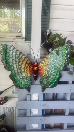 Large Metal Butterfly Wall Art Decor