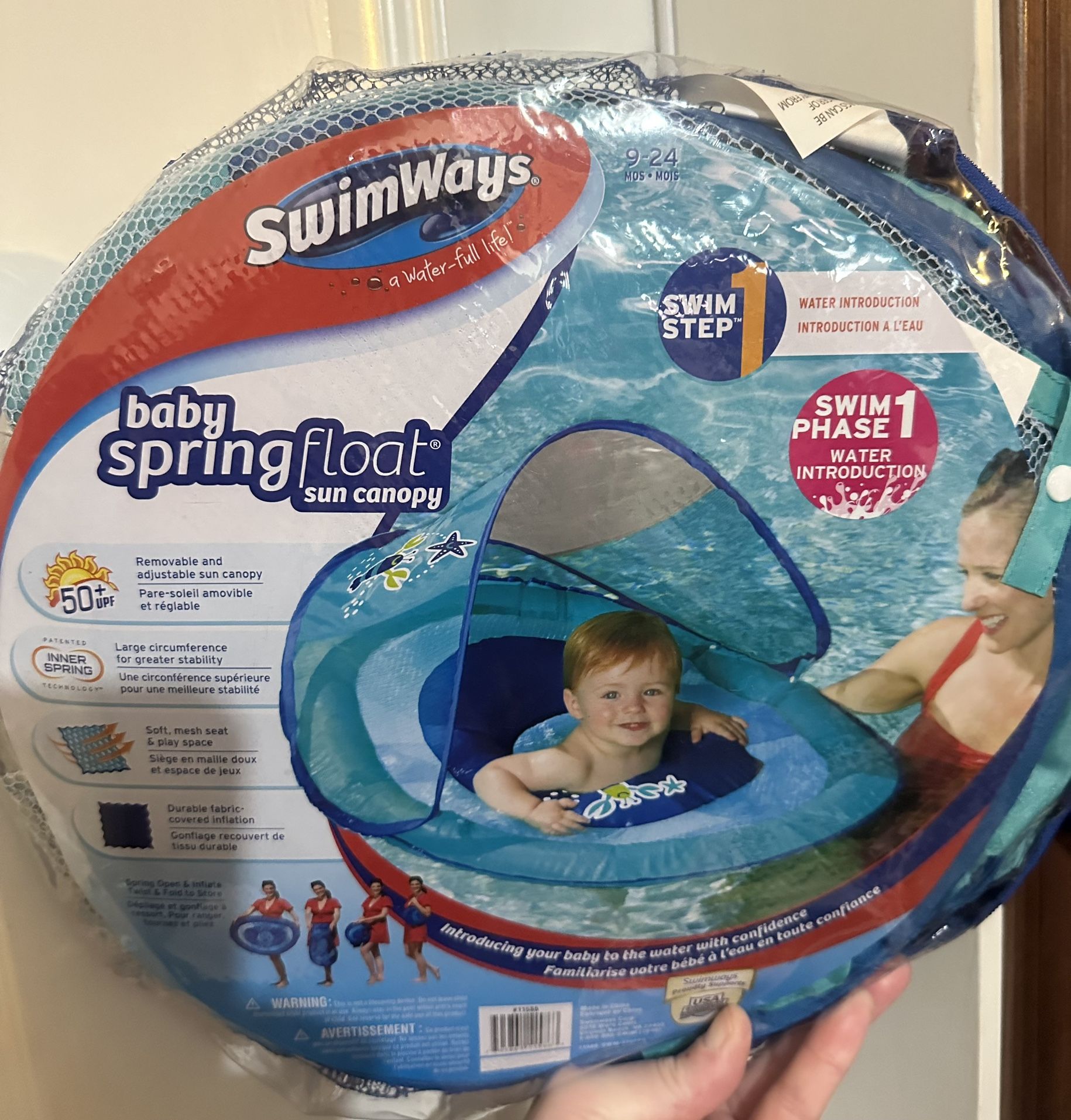 New Baby Float With Sunshade