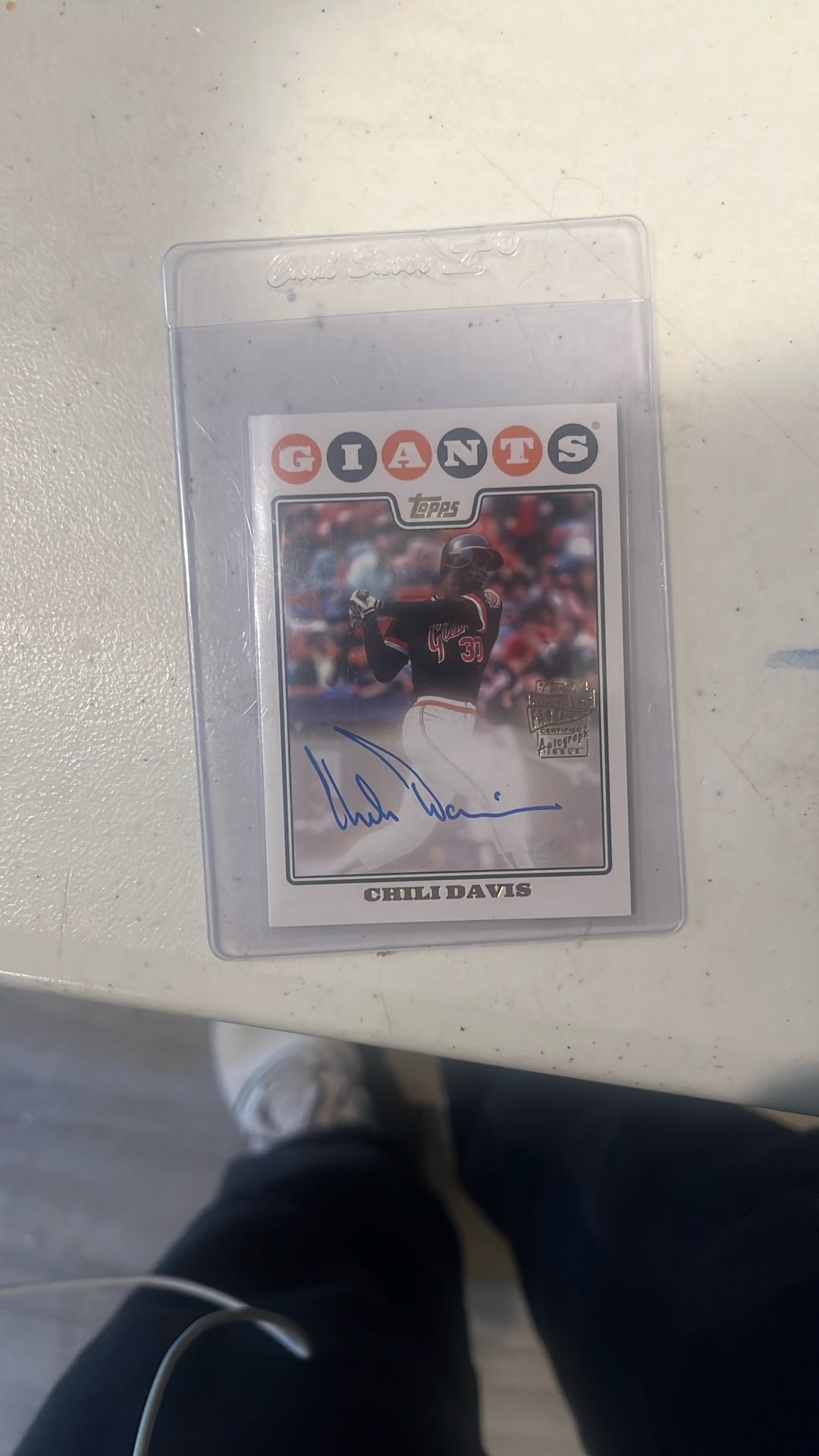 Chili Davis auto