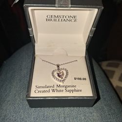 White Sapphire Necklace