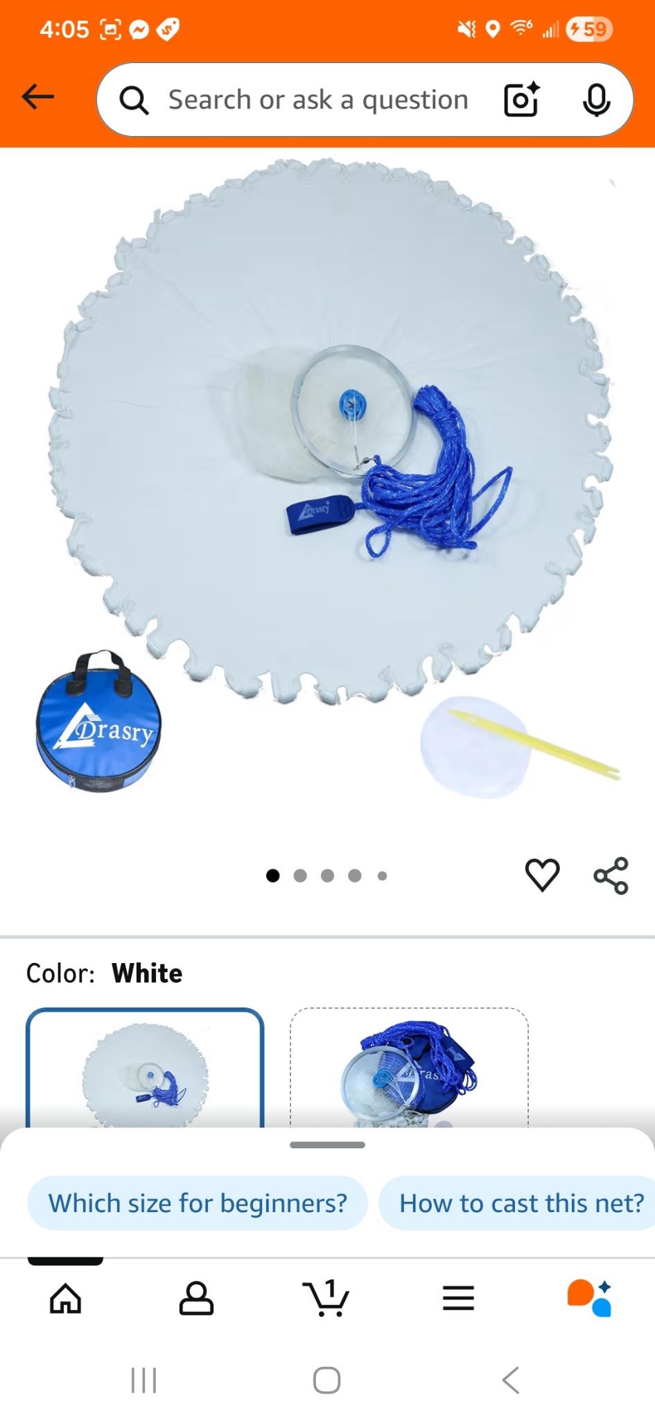 1/4 Mesh Lead Sinkers Mono