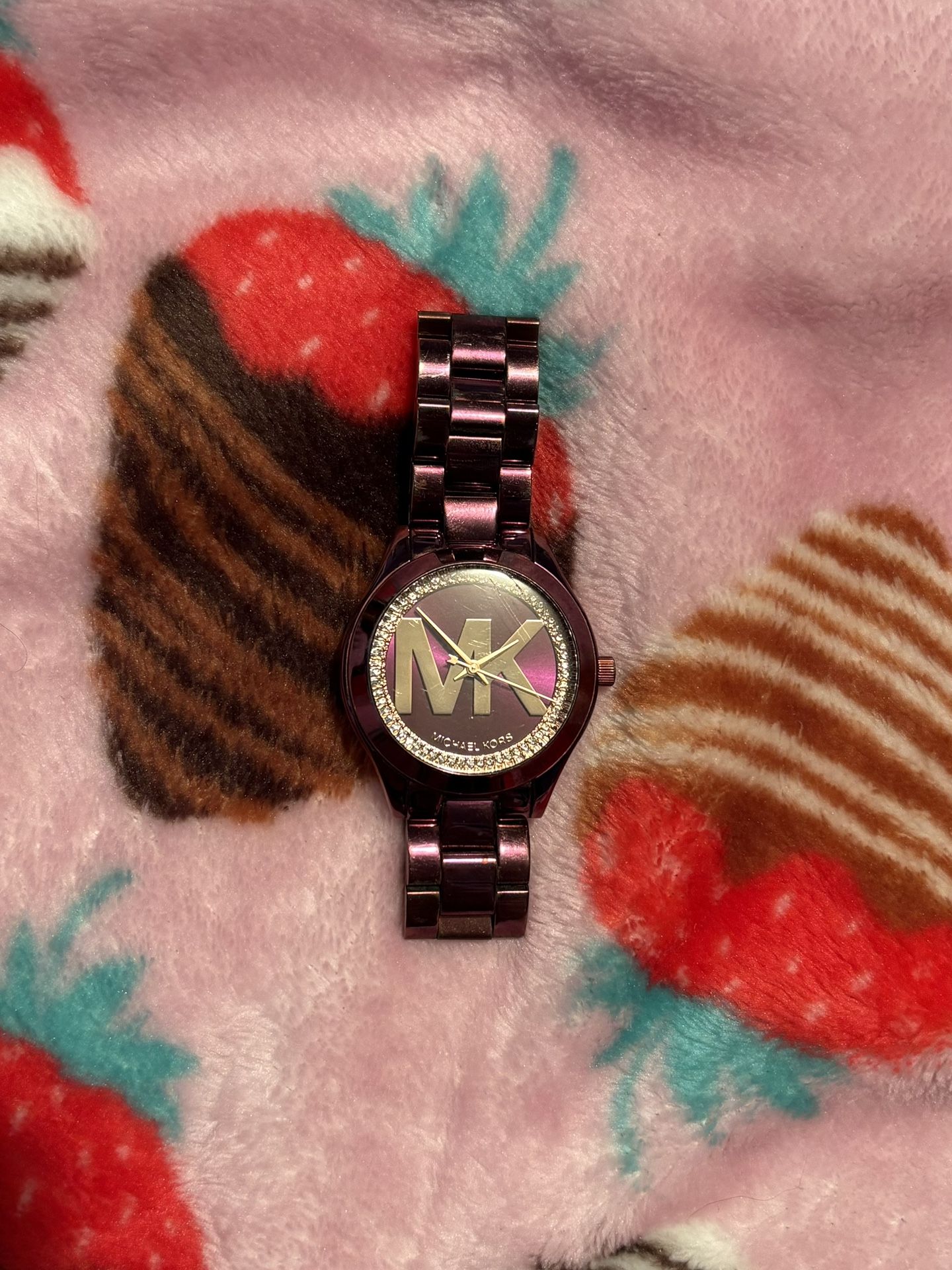 Purple & Gold Michael Kors Watch