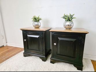 Rustic Wood Nightstands