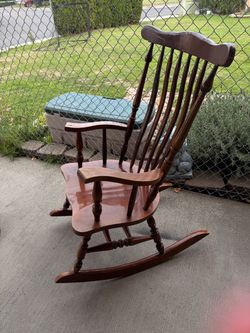 Wooden Windsor Rocking Chair vintage
