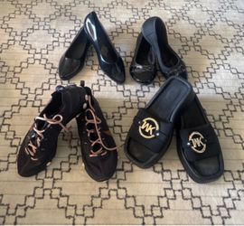 Set de 4 pares de zapatos de mujer size 7