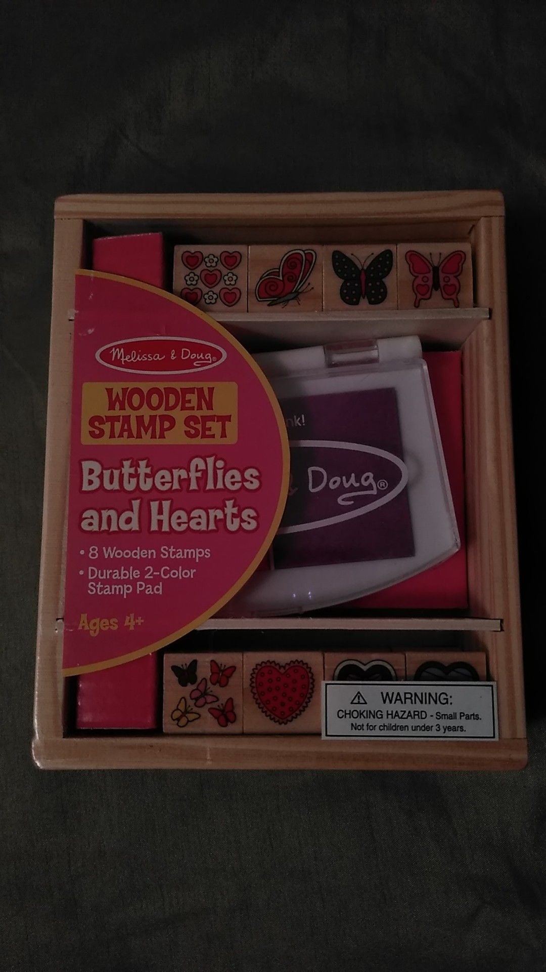 Melissa and Doug wooden stamp set