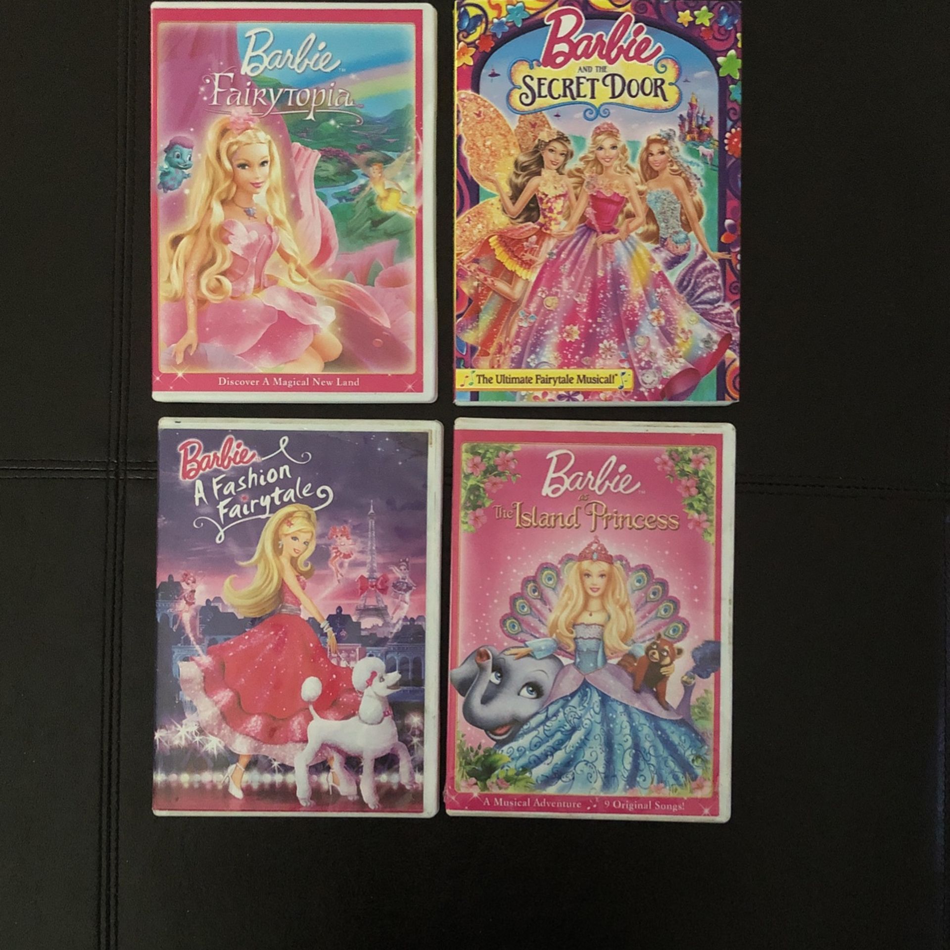 4 Barbie DVDs
