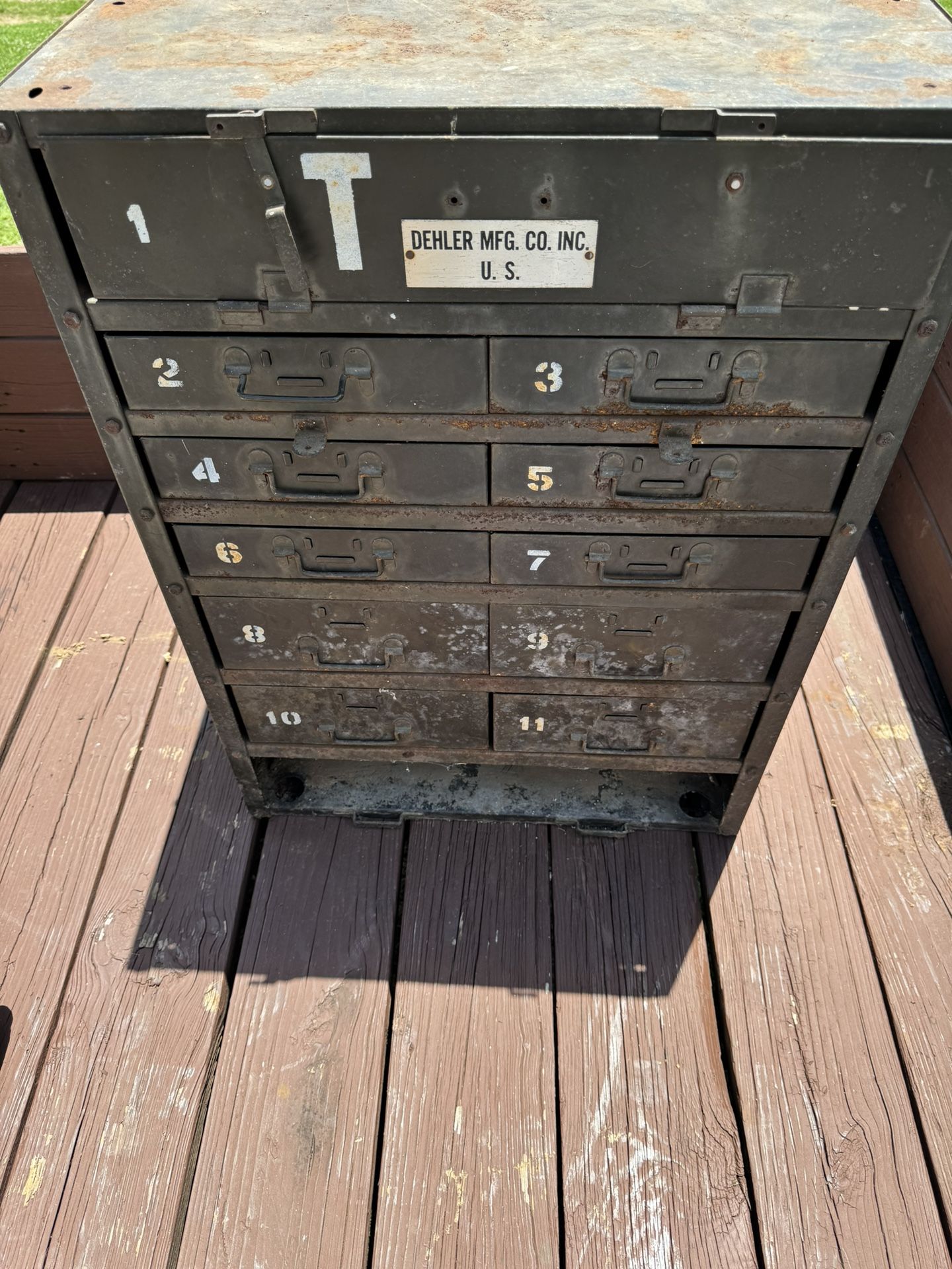 Old Military Metal Cabinet