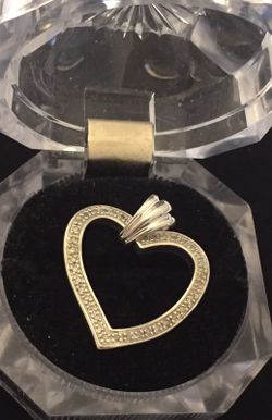 Sterling silver genuine natural .40Cts diamond designer pendant