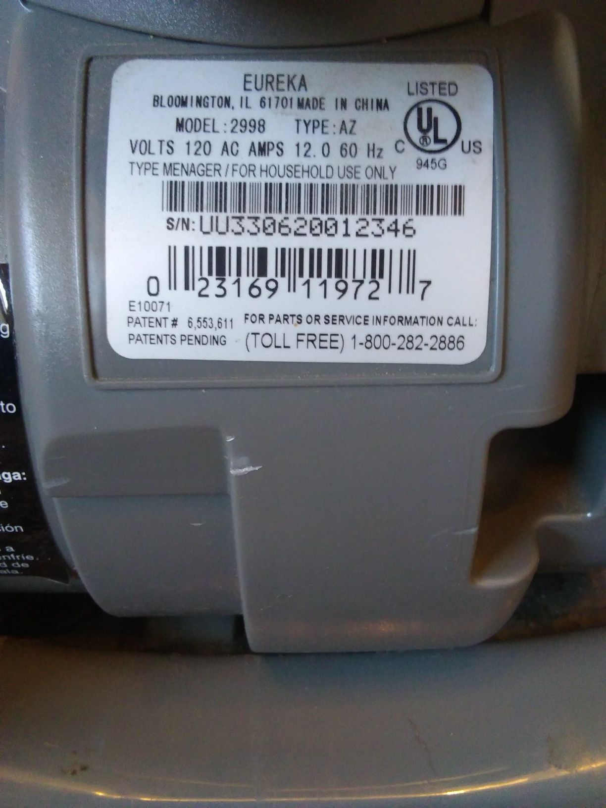 Eureka Uno Vacuum for Sale in Oklahoma City, OK OfferUp