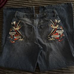 ed hardy denim jeans 28