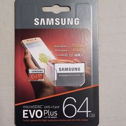 Samsung 64GB Evo Plus MicroSD Card (BRAND NEW)
